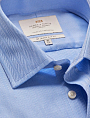 Hawes & Curtis Herringbone Blue Single Cuff 